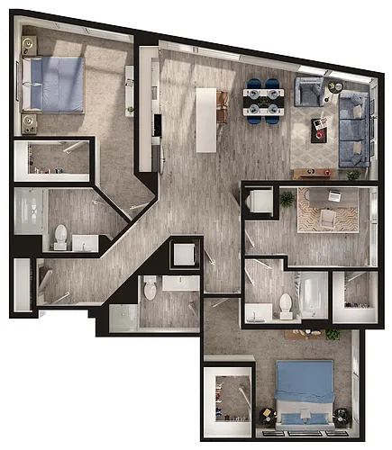 Floor plan B12D