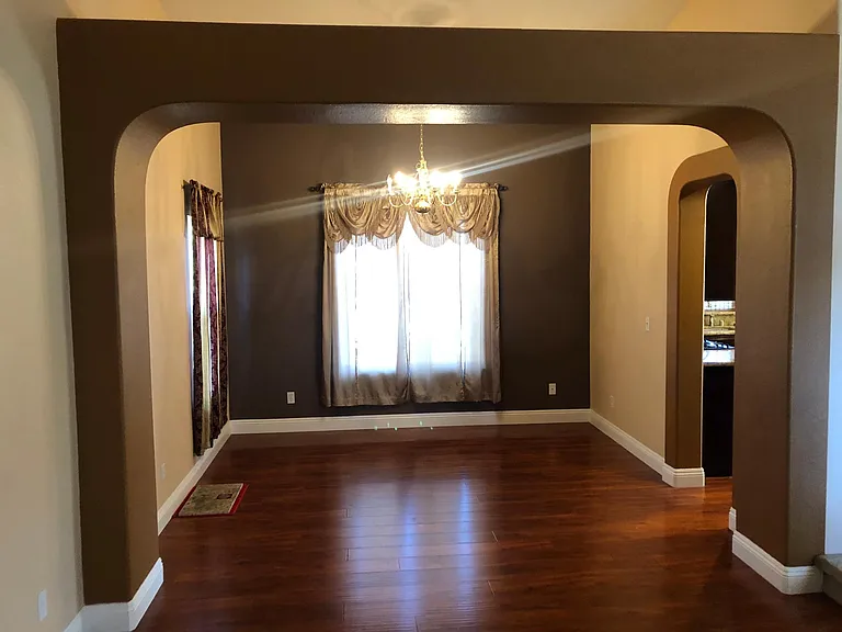 Dining Room with entry to kitchen on right side