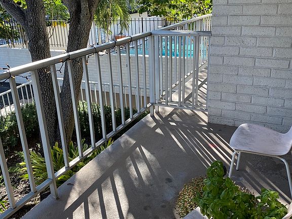 View of pool from Balcony