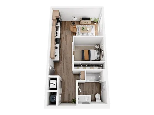 Floor plan 1B-14
