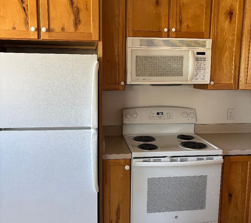 Fridge, microwave, stove/range