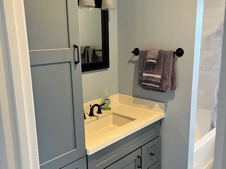 Hallway bathroom