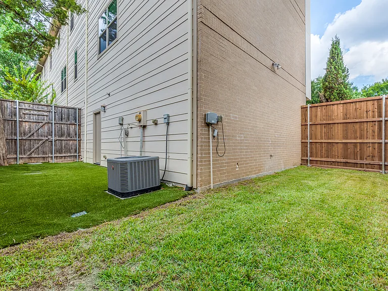 Unit 5 has the largest yard of the community!