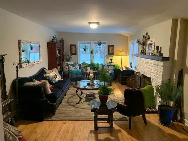 Main floor living room. Furnished by previous tenant