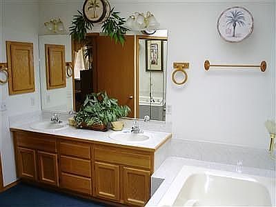 Huge Master Bath, double vanity, separate shower...