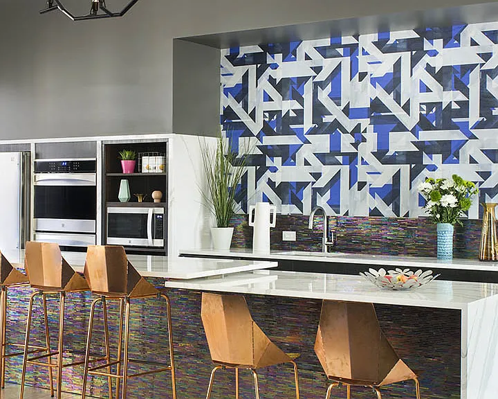 Apartment community Resident Lounge at Griffis Belleview Station in Denver, Colorado.