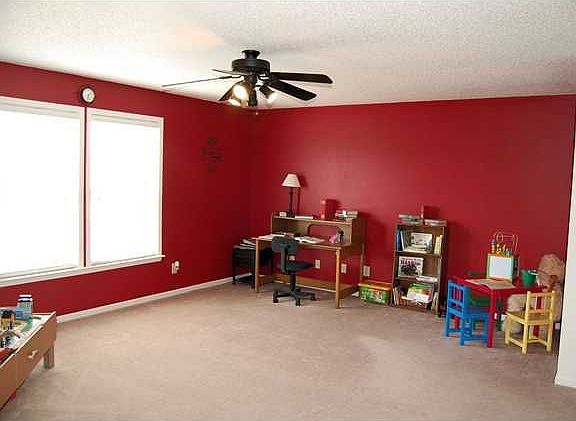 Generous 18x16 loft is perfect for toys/TV/games/studying/working, etc
