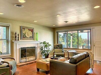 Living room view from the hall