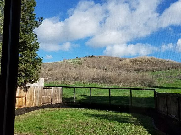 Large private backyard