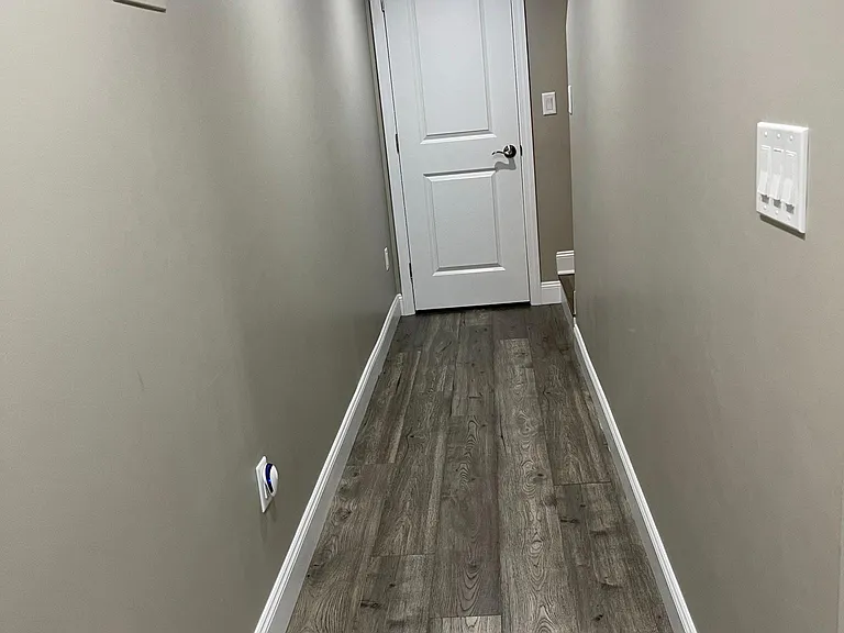 Basement Hallway-Hardwood Flooring