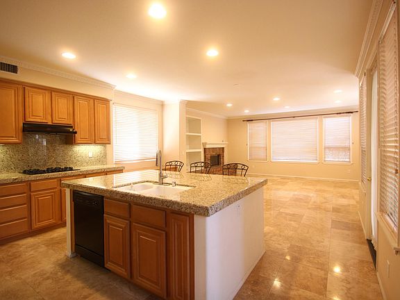 Kitchen with Island Counter Top