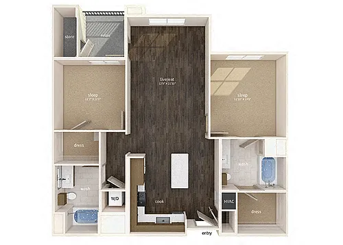 Floor plan B1