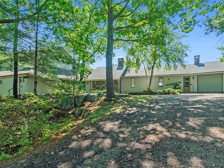 Front elevation of the home from the driveway