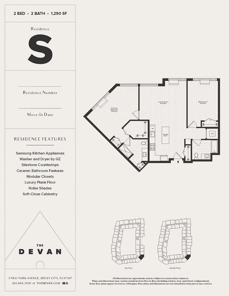 Floor plan 2 Bed 2 Bath S