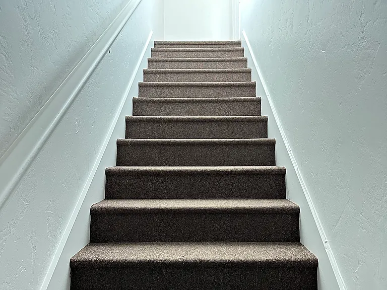 Stairs up into the home.