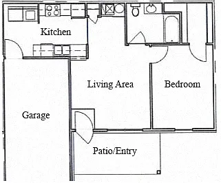 Floor plan 1 Bedroom