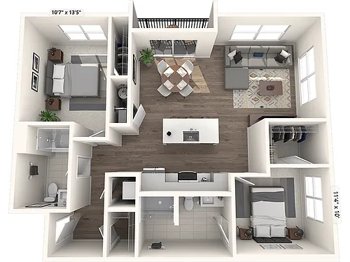 Floor plan 2B