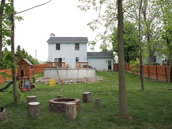 Large fenced in backyard