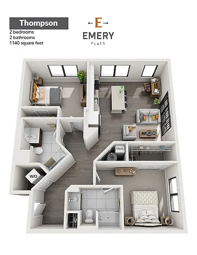 Floor plan Thompson