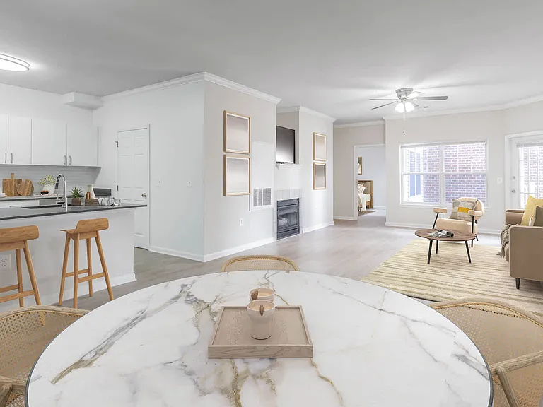 Living Space with Hard Surface Flooring