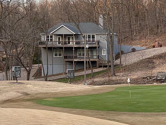 Facing house from golf course