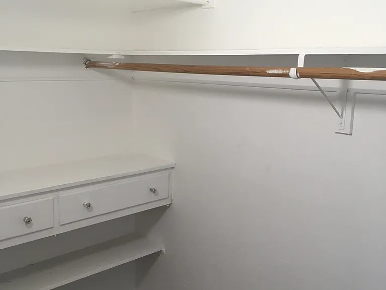 Back of closet.