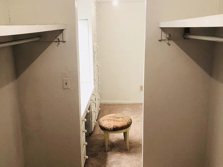 Master closet and make up room