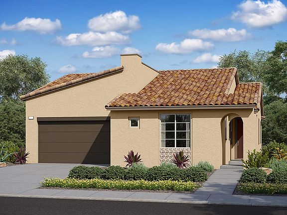 Elevation A features the modern spanish exterior style
