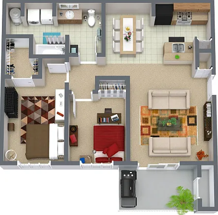 2 bed, 828 sqft, $1,435 — Photo 2
