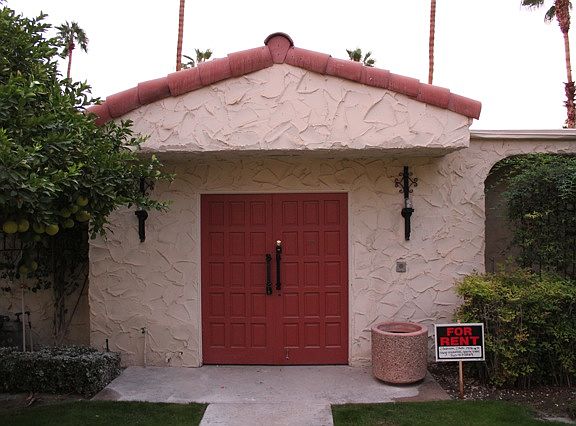 Front door to courtyard