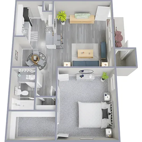 Floor plan 1x1A