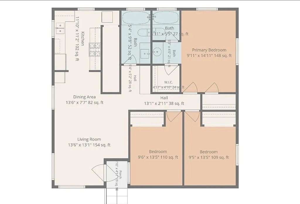 3 bed, 952 sqft, $3,600 — Photo 2