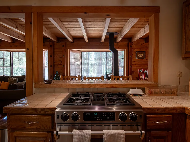 Kitchen looking into Living Room