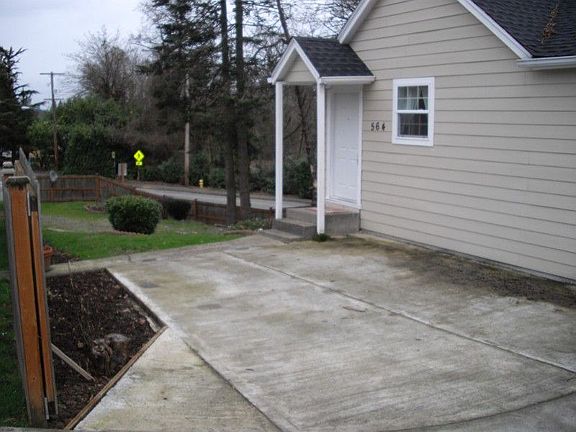 Parking next to front entry of home.