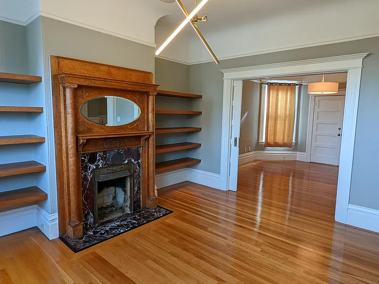 Office opens to the main bedroom with pocket doors