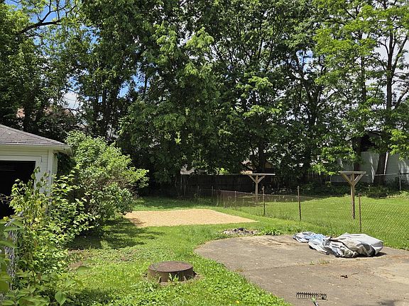 Large fenced backyard