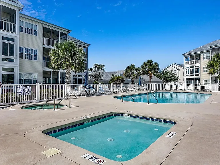 2 pools, hot tubs, kiddie pools, picnic tables, stocked barbecue grills, 2 day docks
