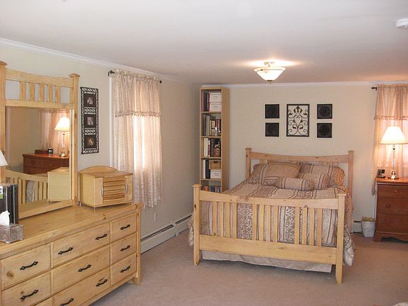 Master bedroom with half bath