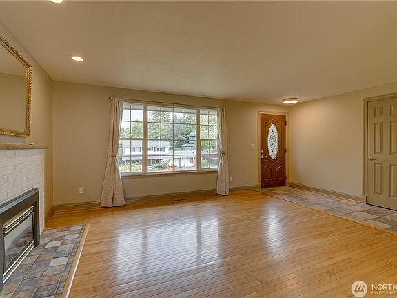 Living room with hardwood floors throughout.