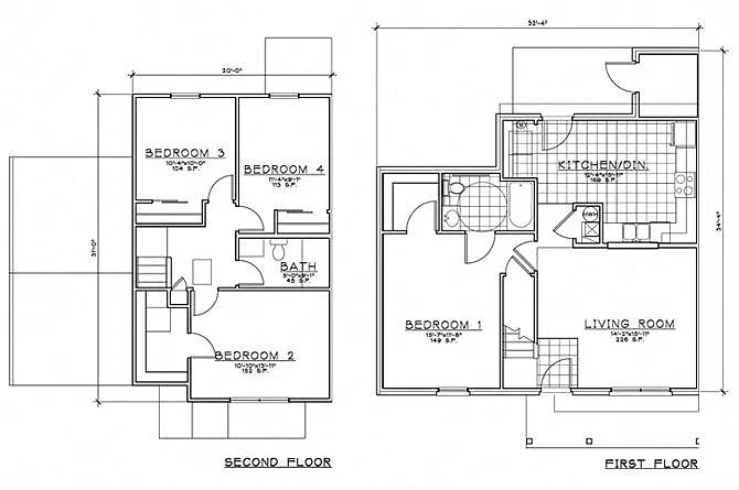 Floor plan 4 Bedroom TH