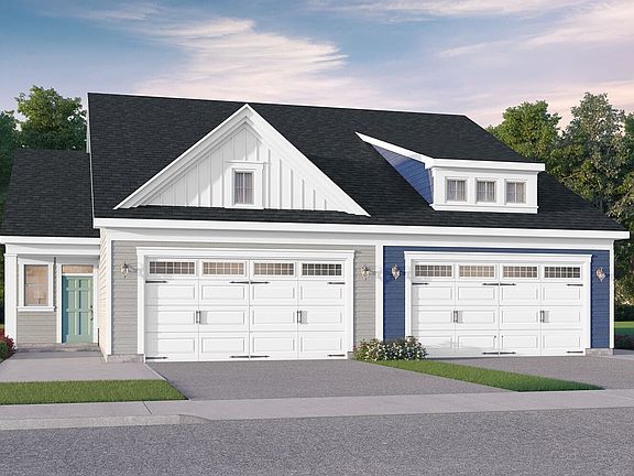 A rendering of the exterior elevation of the Dillon at Heritage Shores by Brookfield Residential