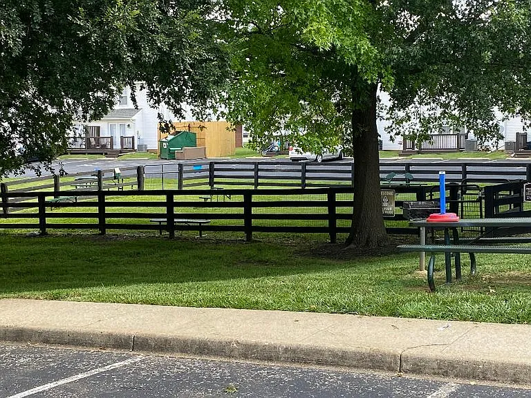 Large dog park for you furry friend. WOOF AND PLAY!