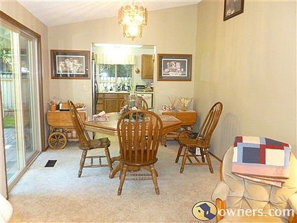 Dinning Room Looking at Kitchen and Deck
