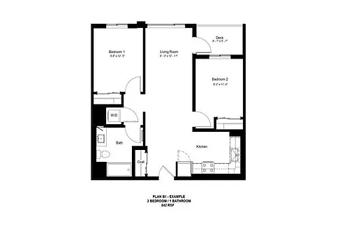 Floor plan Plan B1
