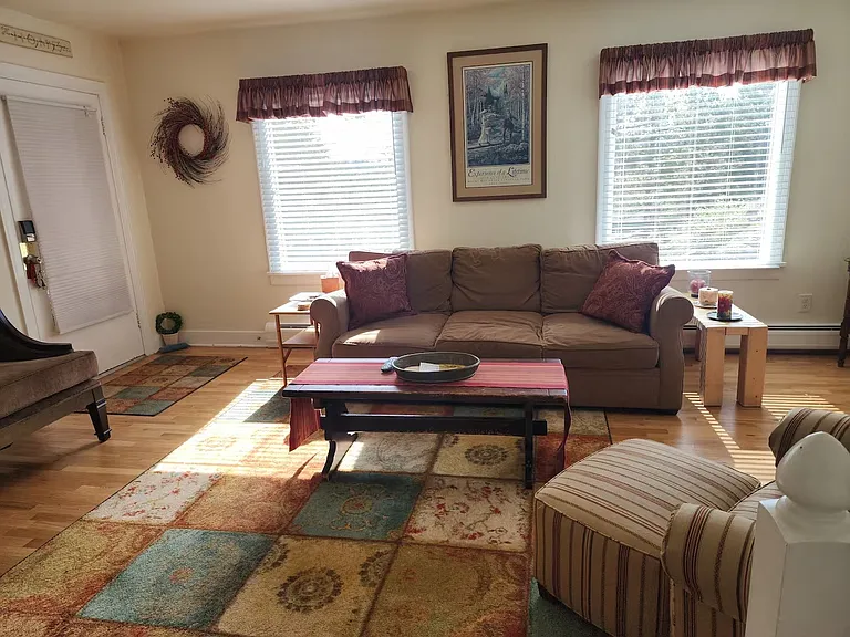 Living room with lots of natural lighting