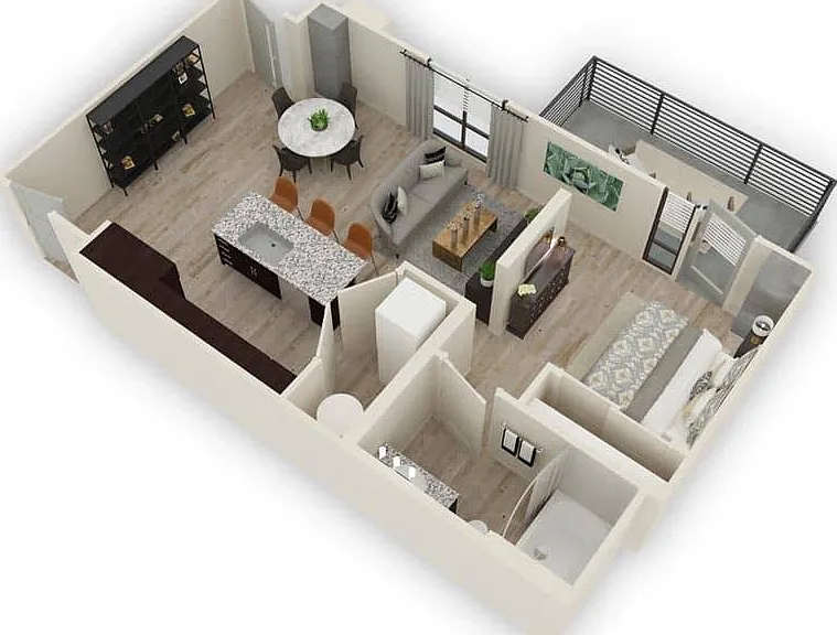 Smith | Studio/1Bath | 626-656 SF Smith | Studio/1Bath | 626-656 SF