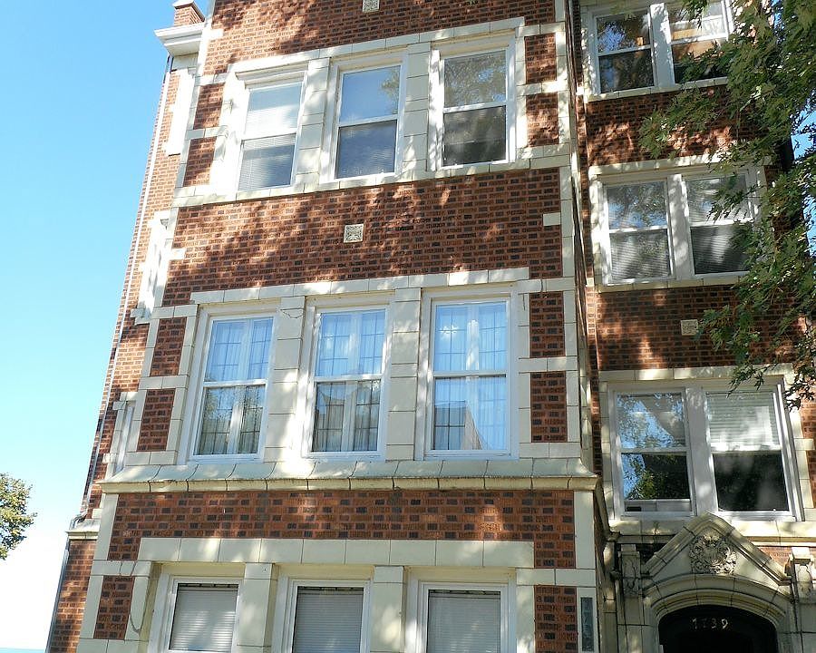 Front view of building