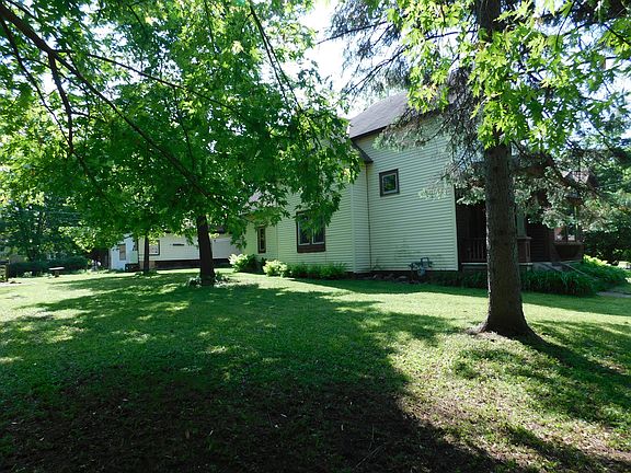 Spacious yard with gardens