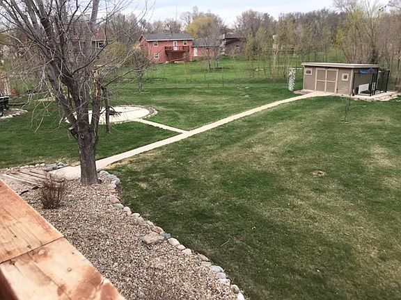 back yard from the deck