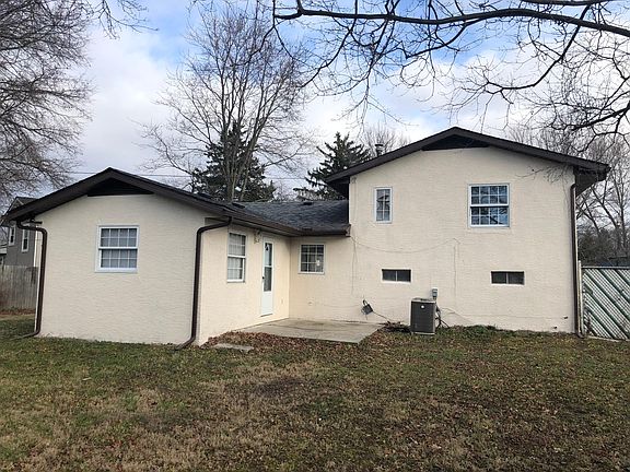 Back of house with patio.